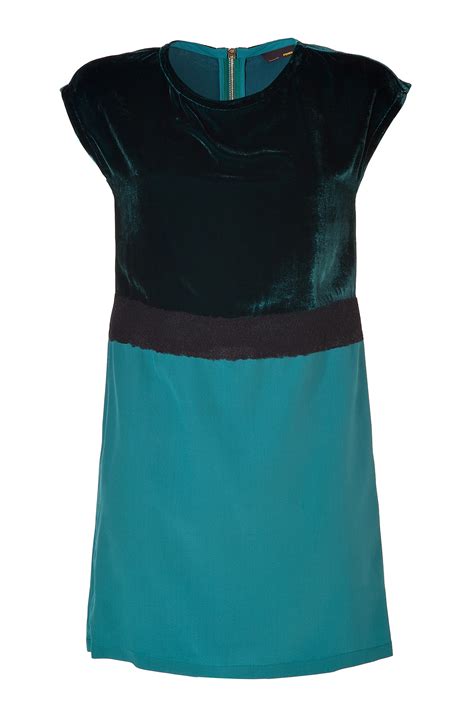 fendi green silk dress